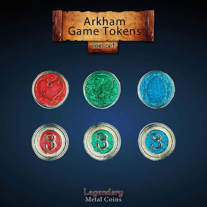 Hovedbilde Arkham Game Token Blue Brain MOQ2
