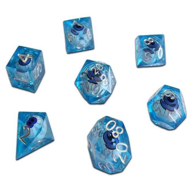Hovedbilde Dice Cube Liquid Core Molten Blue ICU (7)