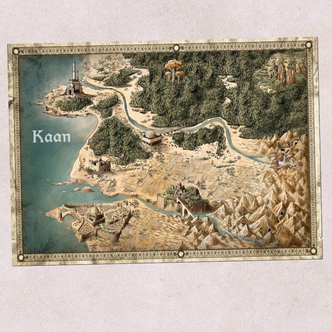 Hovedbilde Fateforge Chronicles of Kaan Map of Kaan