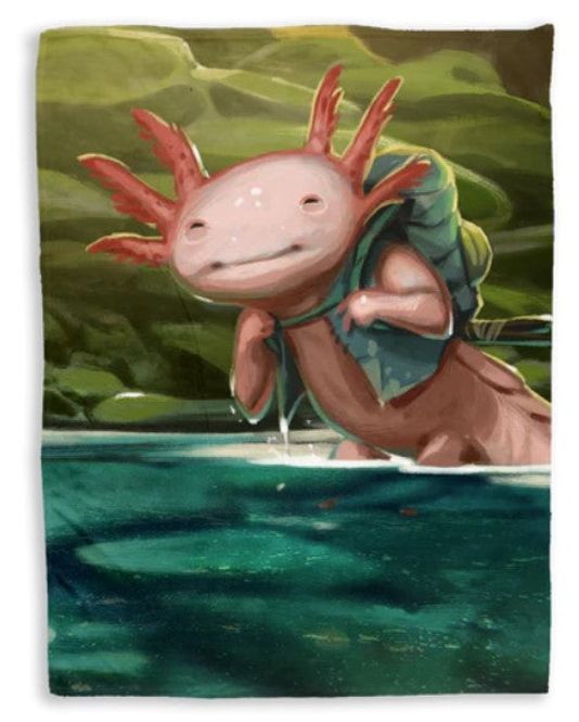 Hovedbilde Everdell Cozy Critters Blanket Axolotl OOP