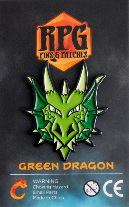 Hovedbilde RPG Pins: Green Dragon Head