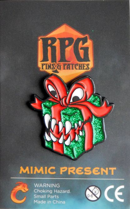 Hovedbilde RPG Pins: Mimic Present - Xmas Enamel Pin (Red & ...