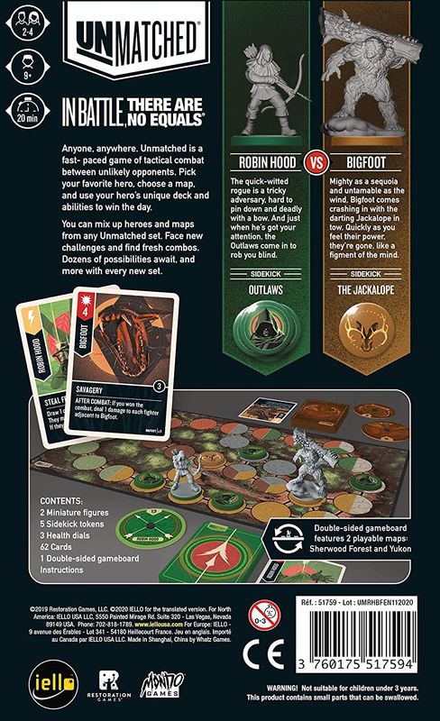 Unmatched Robin Hood vs Bigfoot dlx